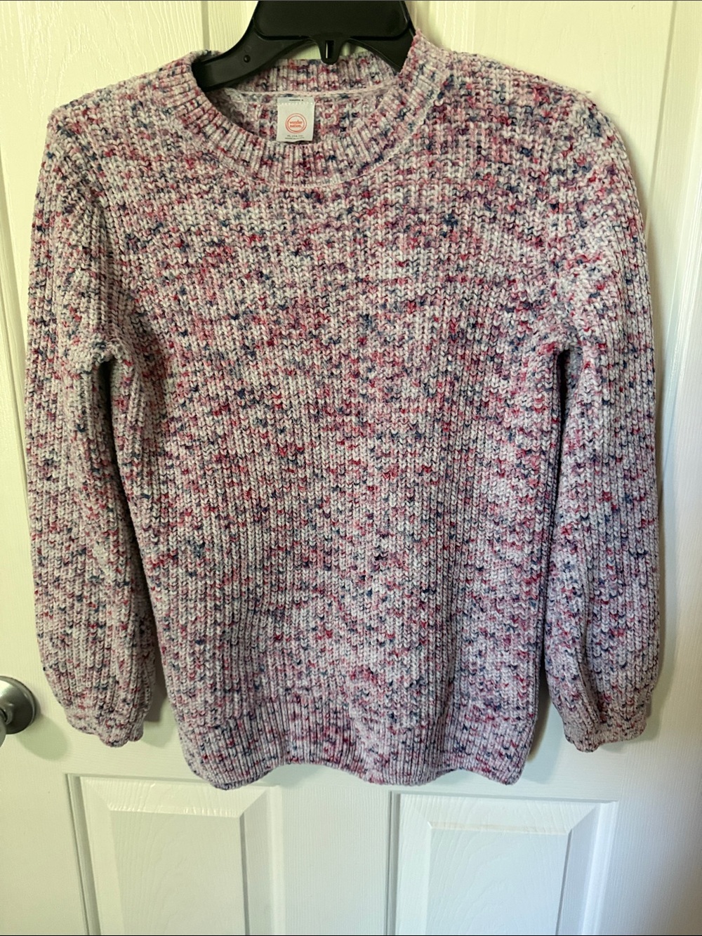 wonder nation Pink Multi Speckled Crewneck Sweater